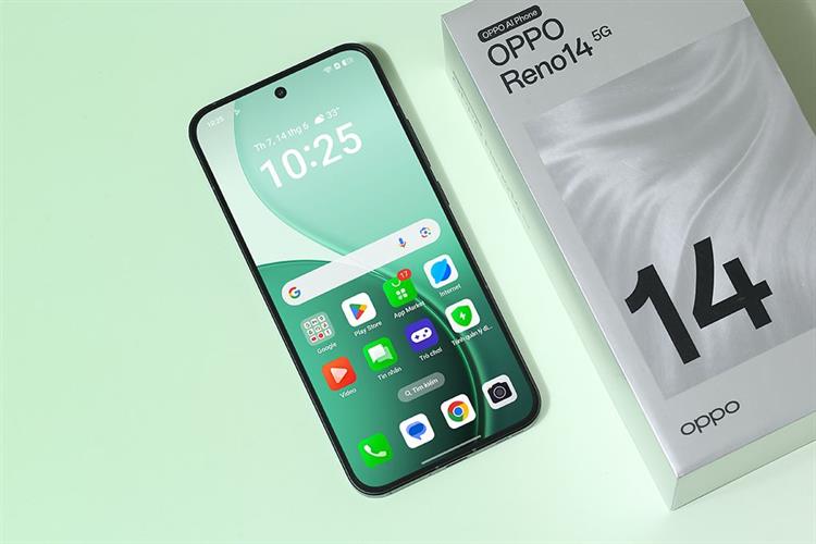 Điện thoại OPPO Reno14 5G 12GB/256GB Màu Xanh lá