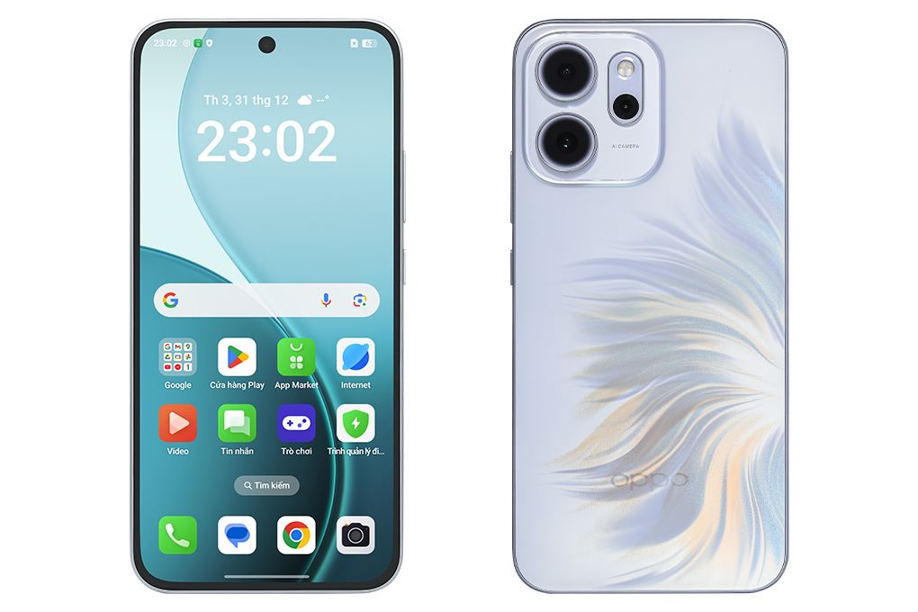 Điện thoại OPPO Reno14 F 5G 8GB/256GB Xanh dương/Xanh lá Màu Xanh Dương