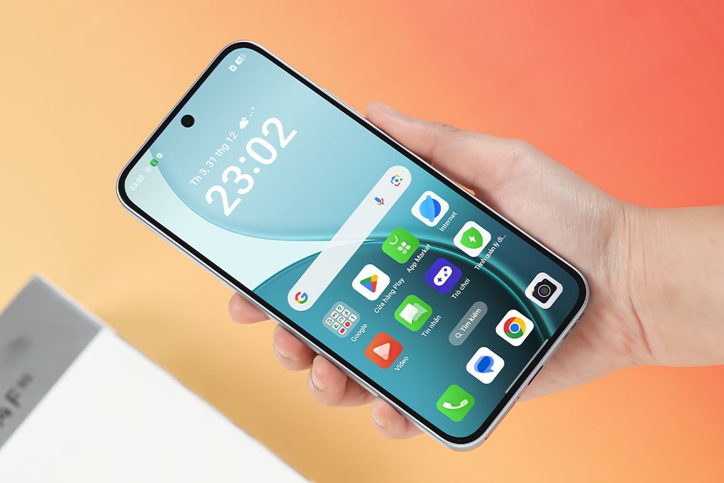 Điện thoại OPPO Reno14 F 5G 8GB/256GB Xanh dương/Xanh lá Màu Xanh Dương