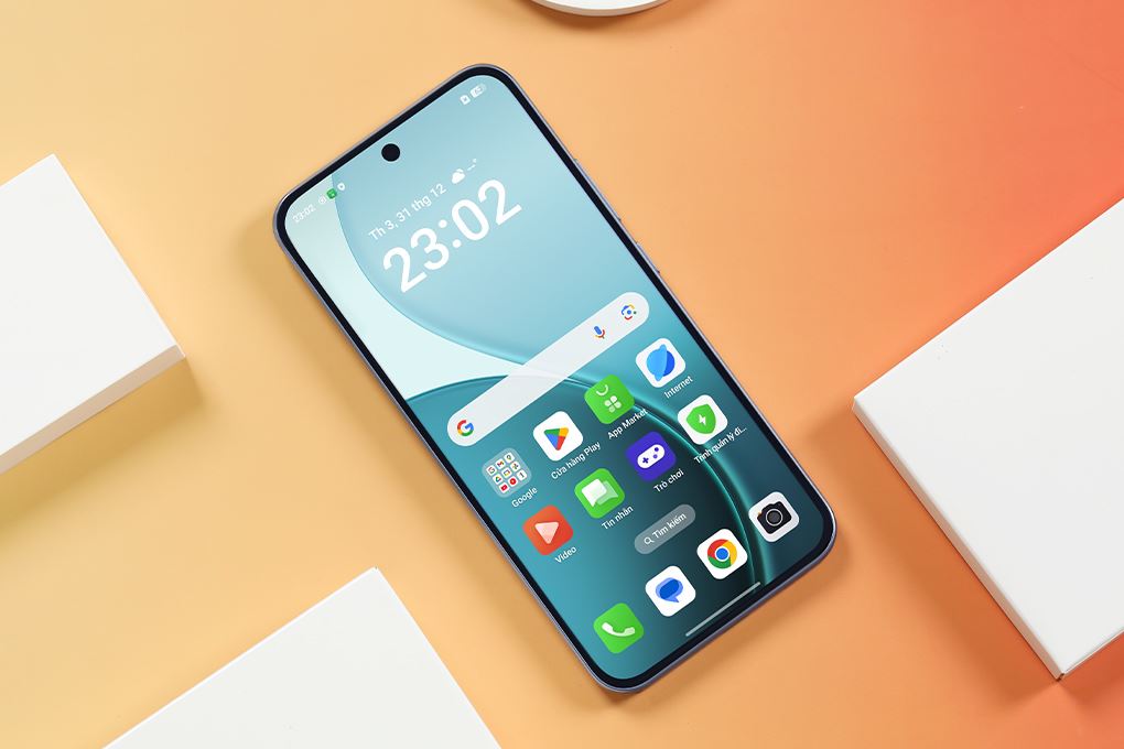 Điện thoại OPPO Reno14 F 5G 8GB/256GB Xanh dương/Xanh lá Màu Xanh Dương