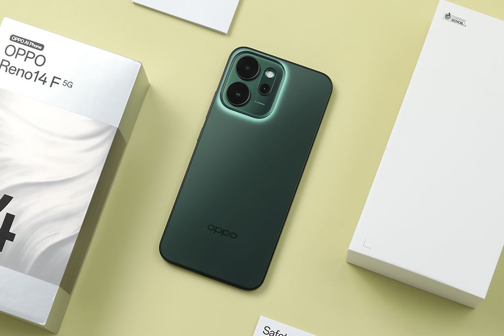 Điện thoại OPPO Reno14 F 5G 12GB/512GB Màu Xanh lá