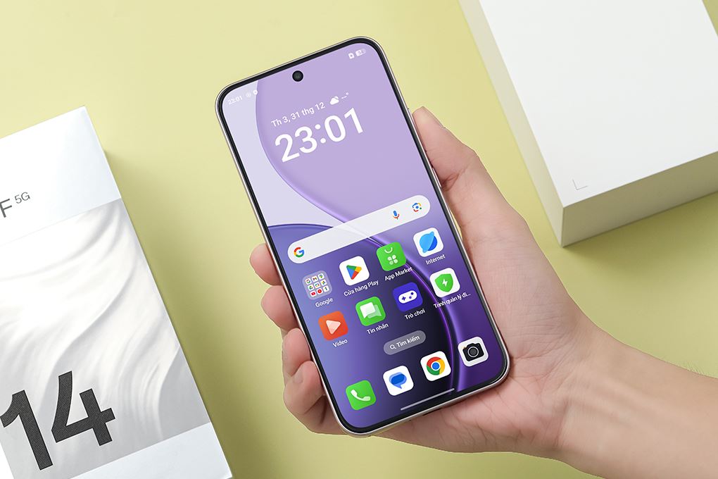 Điện thoại OPPO Reno14 F 5G 12GB/512GB Màu Hồng