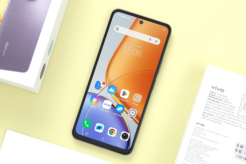 Điện thoại vivo Y39 5G 8GB/256GB Màu Tím