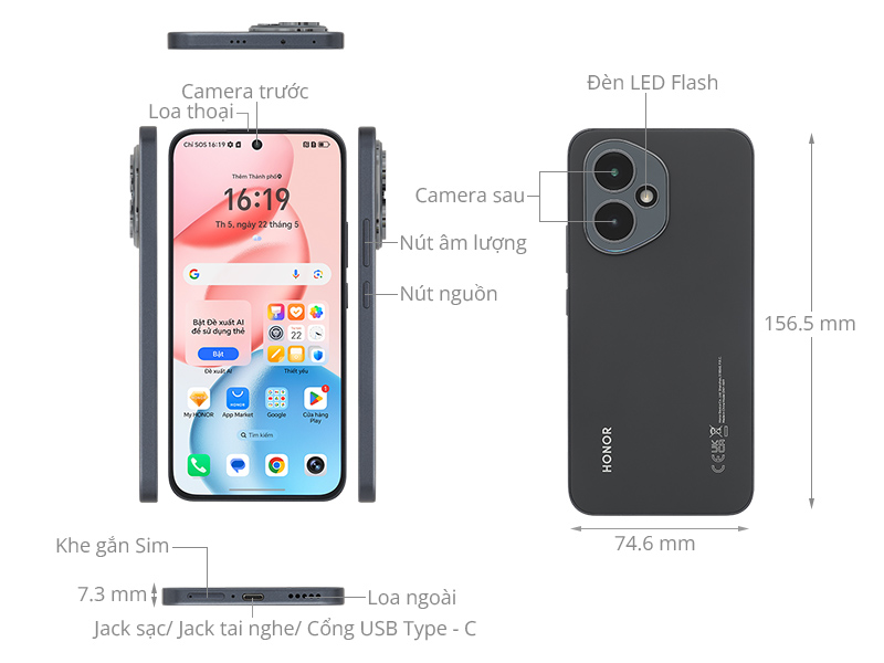 HONOR 400 5G 12GB/256GB Đen