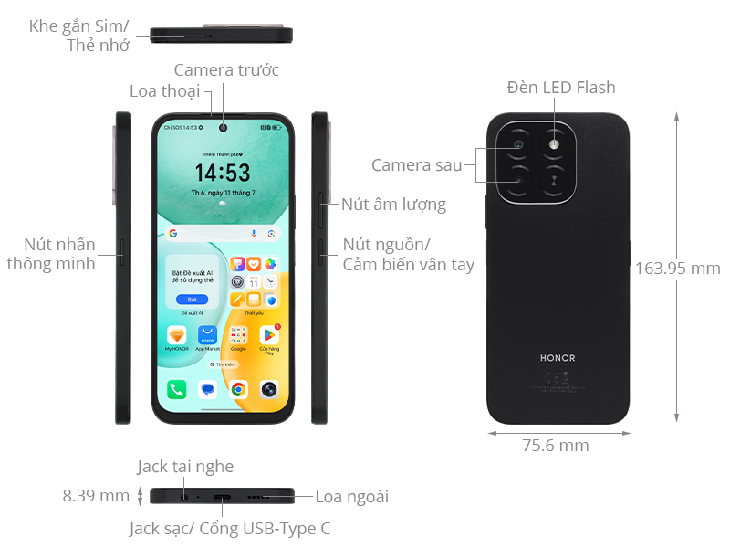 HONOR X6c 6GB/128GB