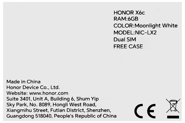 Điện thoại HONOR X6c 6GB/128GB Màu Xanh lá