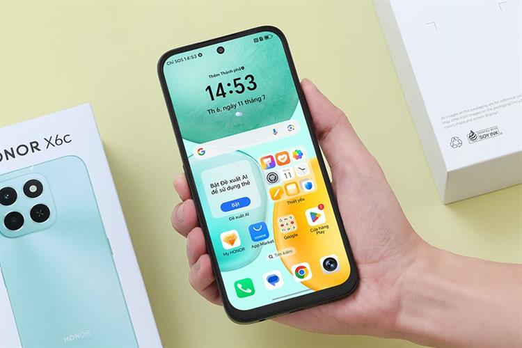 Điện thoại HONOR X6c 6GB/256GB Màu Đen