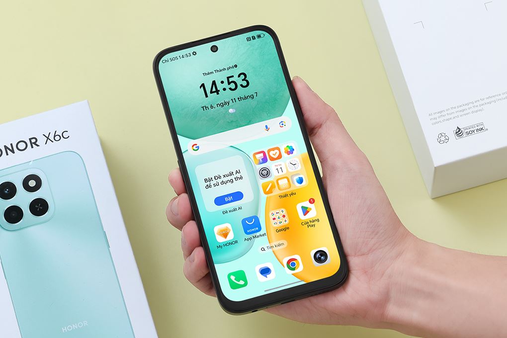 Điện thoại HONOR X6c 6GB/256GB Màu Đen
