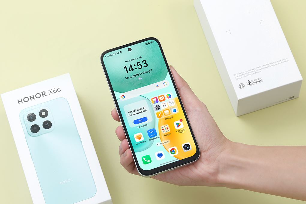 Điện thoại HONOR X6c 6GB/256GB Màu Trắng