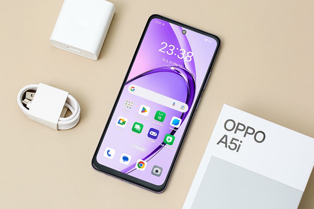 Điện thoại OPPO A5i 4GB/128GB Màu Tím