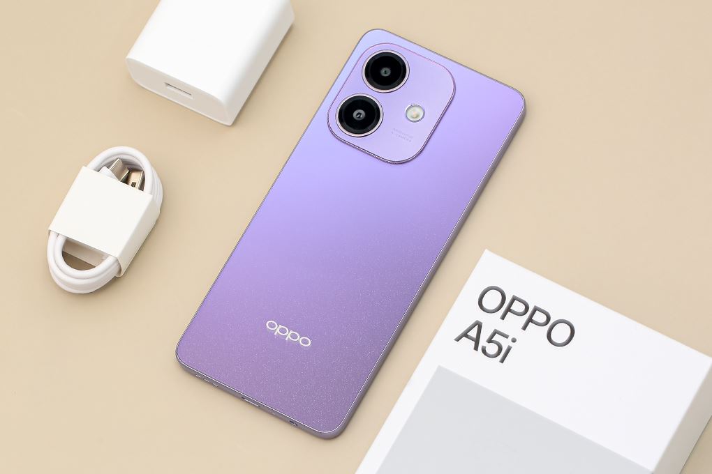 Điện thoại OPPO A5i 4GB/128GB Màu Tím