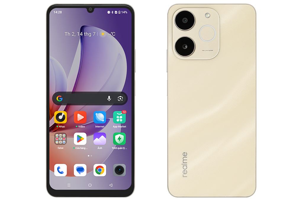 Điện thoại realme Note 70 4GB/128GB Màu Vàng