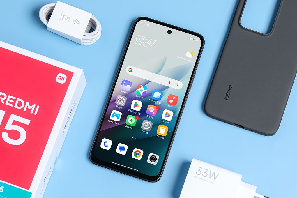 Điện thoại Xiaomi Redmi 15 8GB/128GB Màu Đen