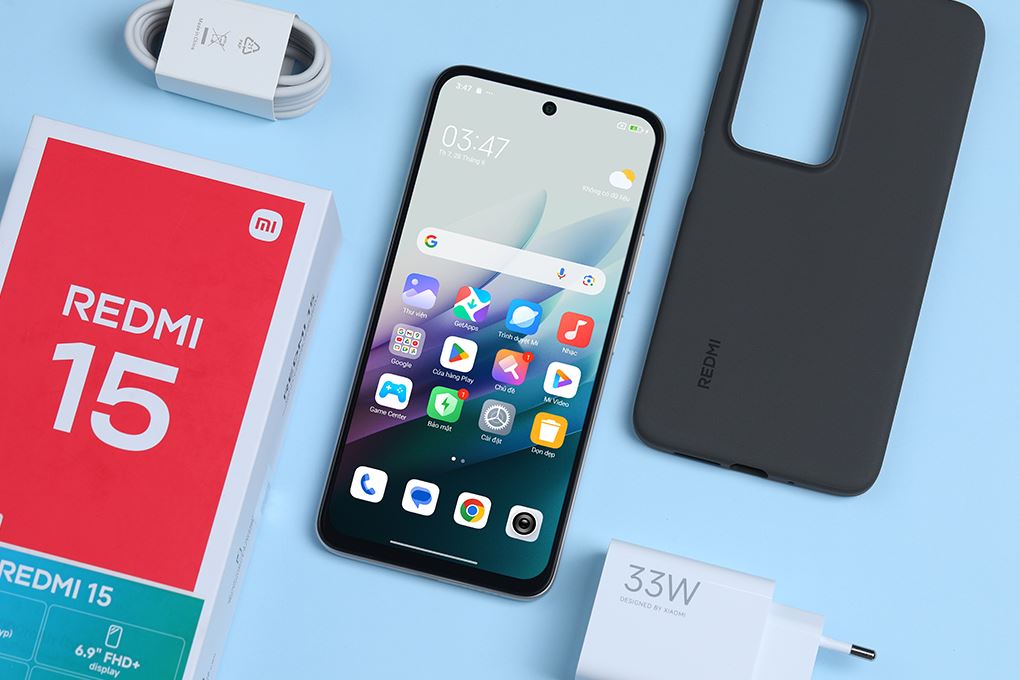 Điện thoại Xiaomi Redmi 15 8GB/128GB Màu Xám