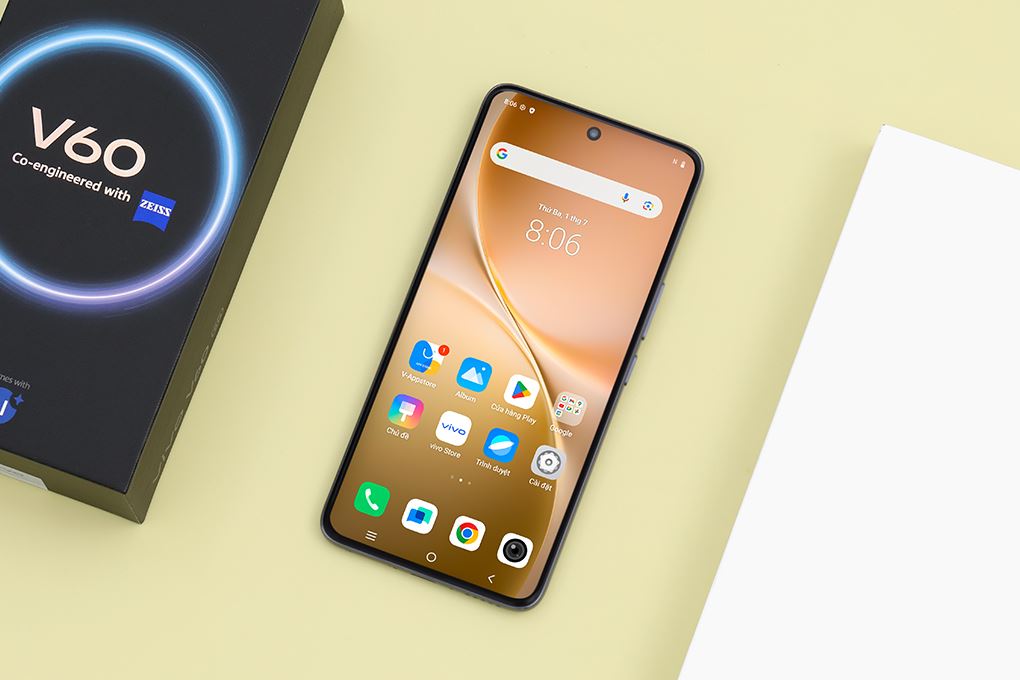 Điện thoại vivo V60 5G 12GB/256GB Màu Xám