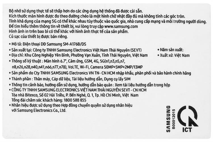 Điện thoại Samsung Galaxy A17 5G 8GB/256GB Màu Xám