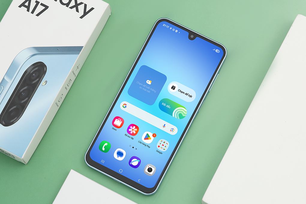 Điện thoại Samsung Galaxy A17 4GB/128GB Màu Xanh nhạt