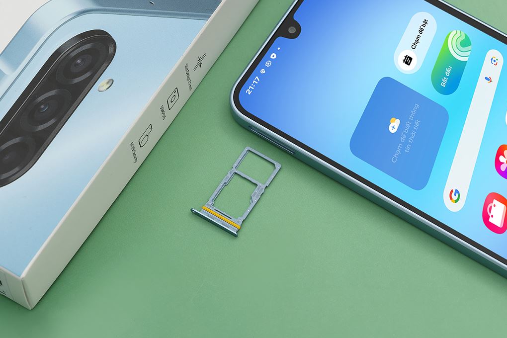 Điện thoại Samsung Galaxy A17 8GB/128GB Màu Xanh nhạt
