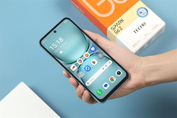 Điện thoại Tecno Spark Go 2 3GB/64GB Màu Xanh ngọc
