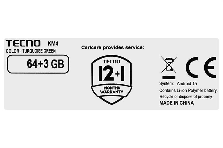 Điện thoại Tecno Spark Go 2 3GB/64GB Màu Xanh ngọc