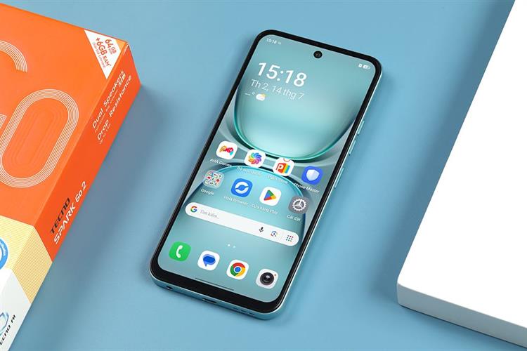Điện thoại Tecno Spark Go 2 3GB/64GB Màu Xanh ngọc