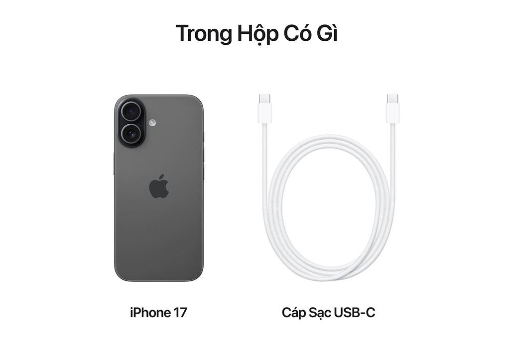 Điện thoại iPhone 17 512GB Màu Đen