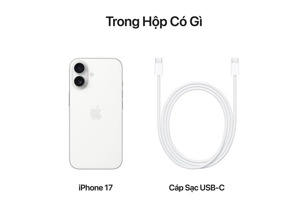 Điện thoại iPhone 17 512GB Màu Trắng
