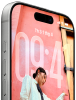 iPhone 17 Pro, vỏ ngoài mặt trước, hiển thị màn hình khóa của iOS 26, Dynamic Island ở phía trên, nút Tác Vụ, các nút âm lượng