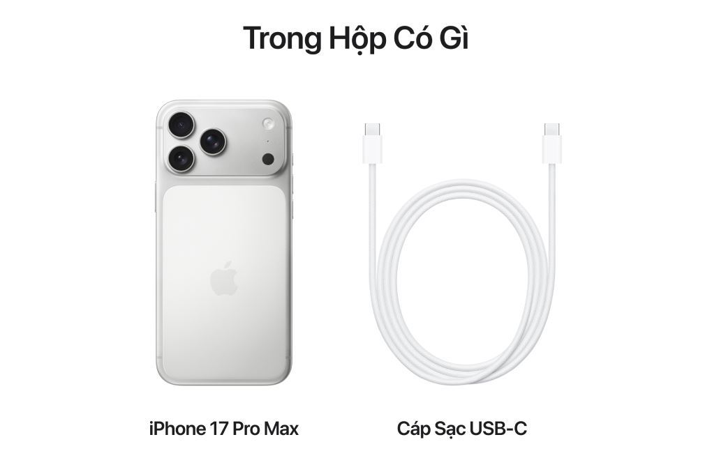 Điện thoại iPhone 17 Pro Max 1TB Màu Bạc