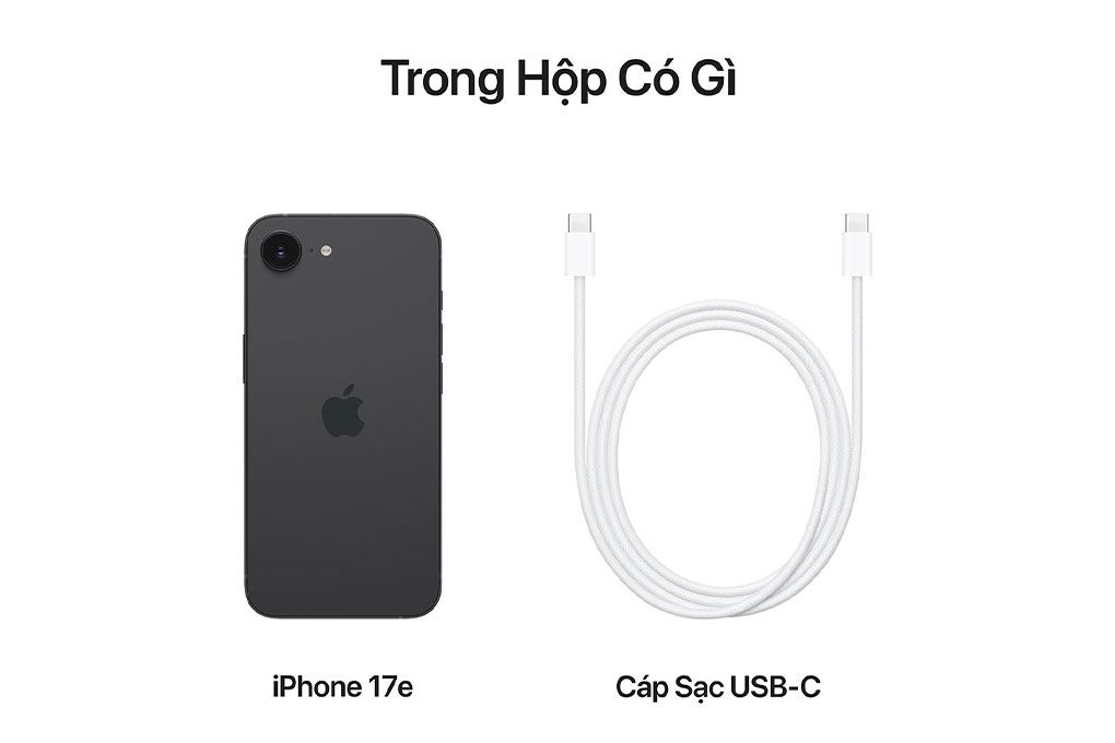 Điện thoại iPhone 17e 256GB Màu Đen