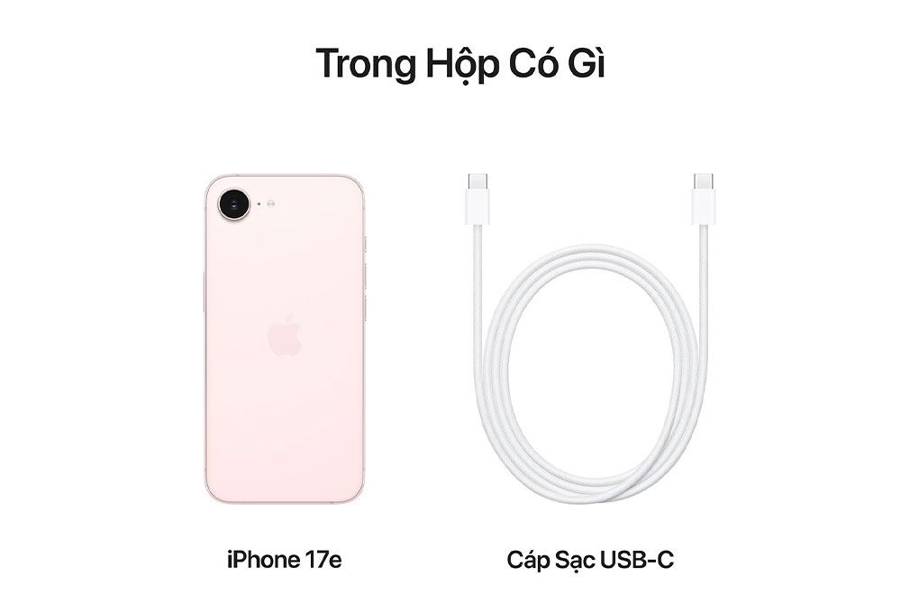 Điện thoại iPhone 17e 256GB Màu Hồng nhạt