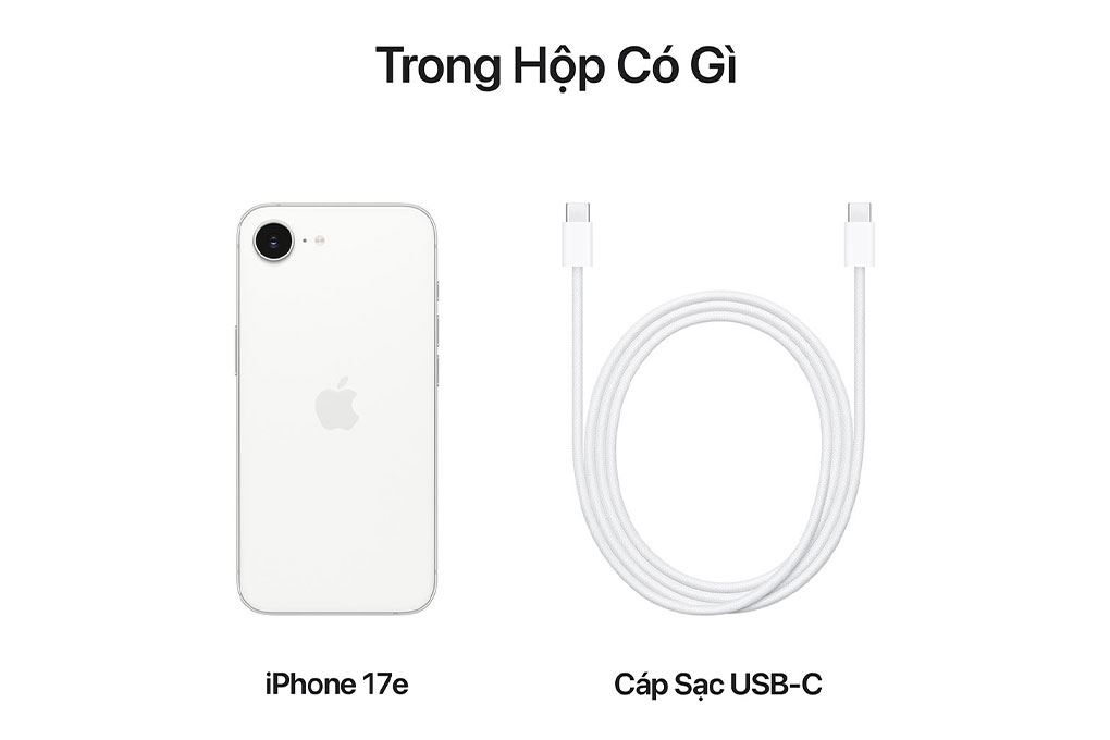 Điện thoại iPhone 17e 256GB Màu Trắng