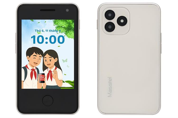 Điện thoại định vị trẻ em Masstel Alfa 5 Màu Vàng đồng