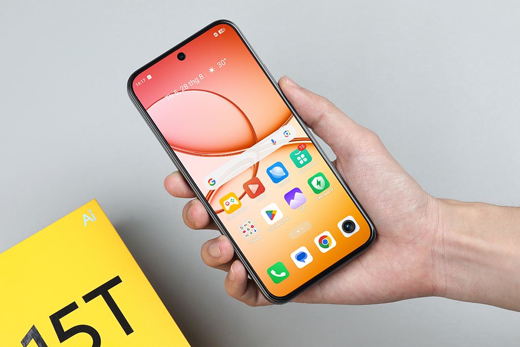 Điện thoại realme 15T 5G 12GB/256GB Màu Xám