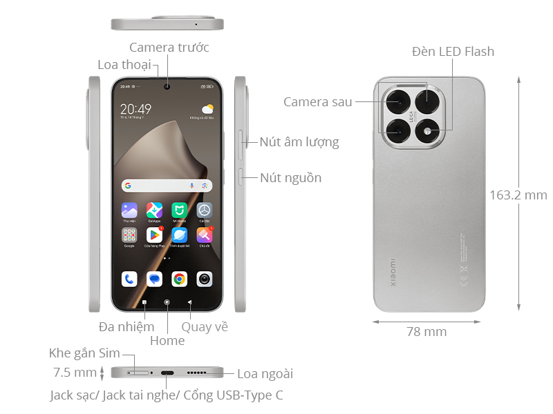 Xiaomi 15T 5G 12GB/512GB Xám