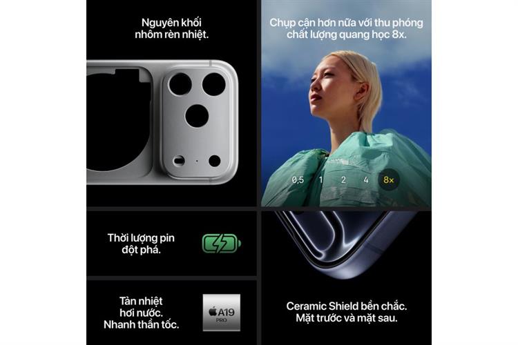 Điện thoại iPhone 17 Pro Max 2TB Màu Bạc