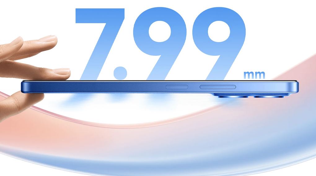 Xiaomi Redmi 15C sở hữu thân máy mỏng 7.99 mm, bo cong nhẹ ở bốn cạnh cho cảm giác cầm nắm thoải mái và tinh tế Xiaomi Redmi 15C sở hữu thân máy mỏng 7.99 mm, bo cong nhẹ ở bốn cạnh cho cảm giác cầm nắm thoải mái và tinh tế