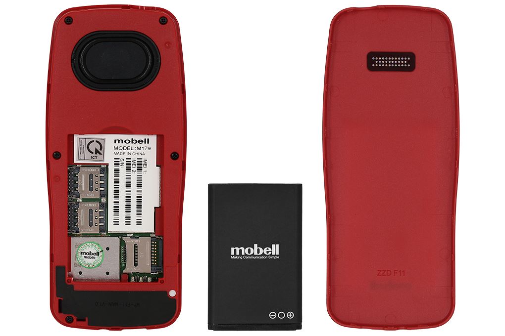 Điện thoại Mobell M179 Màu Đỏ