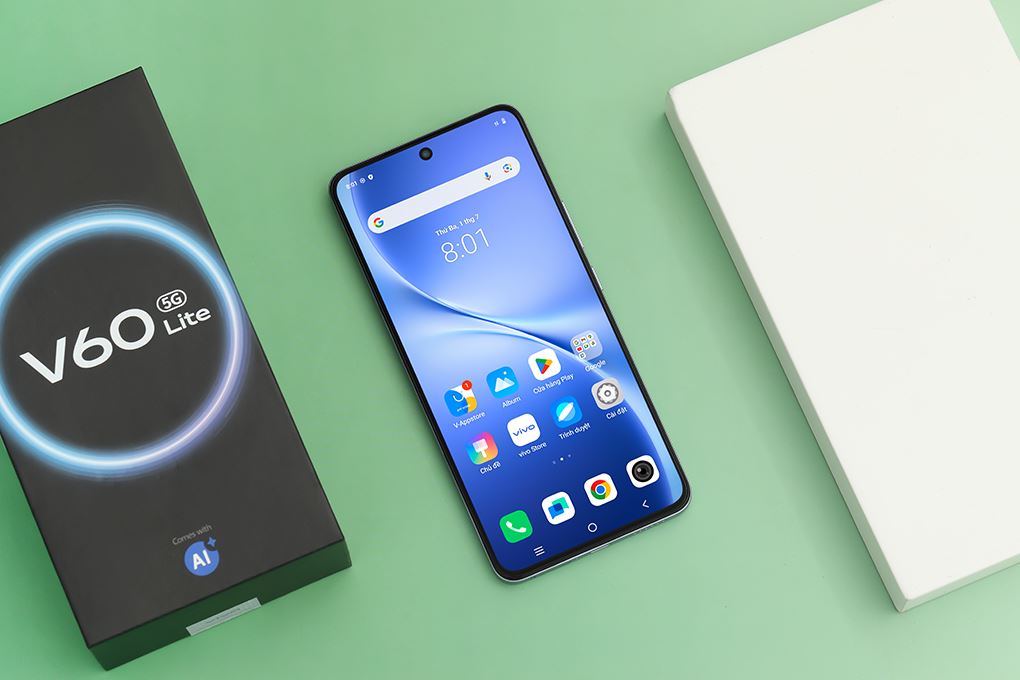 Điện thoại vivo V60 Lite 5G 12GB/512GB Màu Xanh Dương