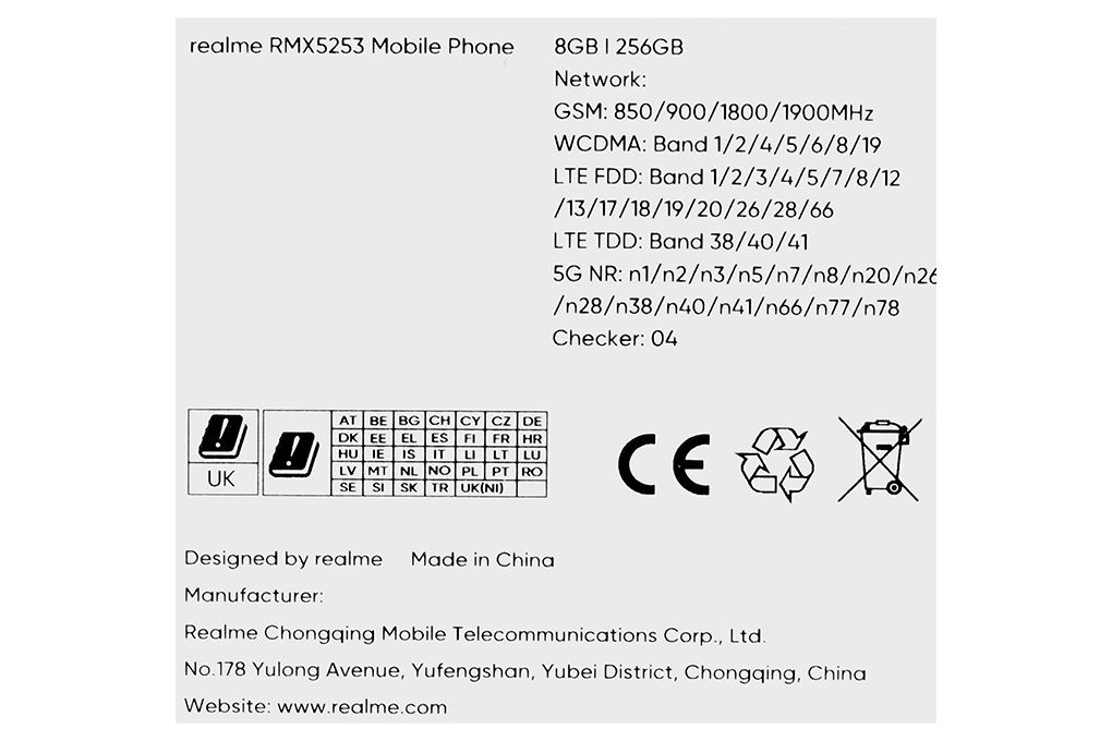 Điện thoại realme C85 5G 8GB/256GB Màu Tím