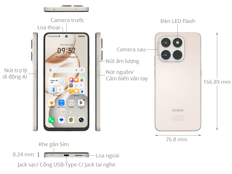 Honor X7d 5G 8GB/256GB