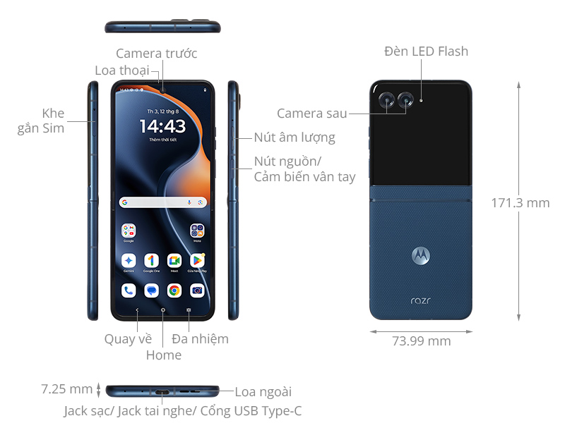 Motorola Razr 60 5G 8GB/256GB