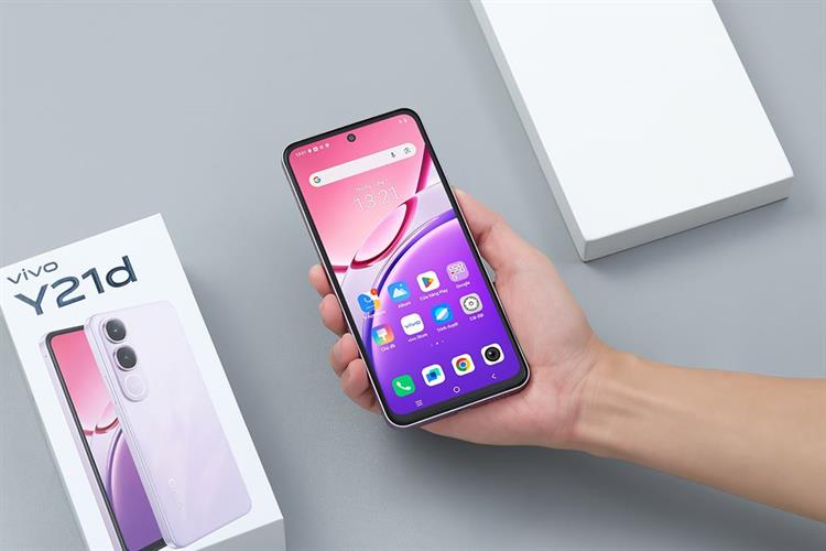 Điện thoại vivo Y21d 6GB/256GB Màu Tím