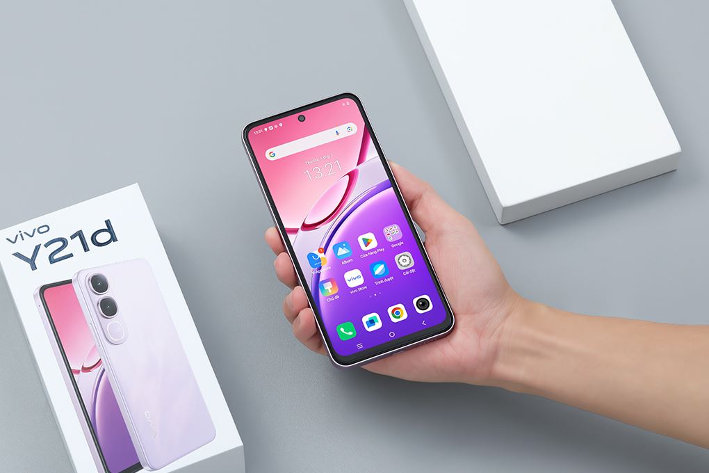 Điện thoại vivo Y21d 6GB/128GB Màu Tím