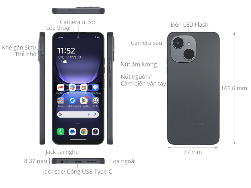 Tecno Spark 40C 4GB/128GB