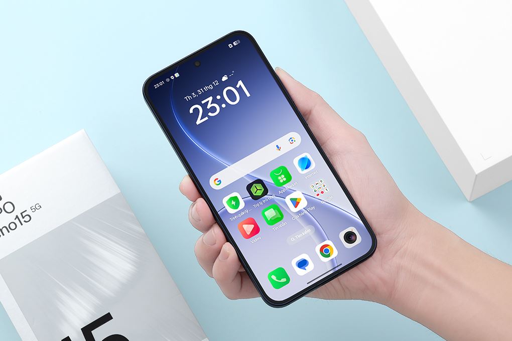 Điện thoại OPPO Reno15 5G 8GB/256GB Xanh Dương - 11