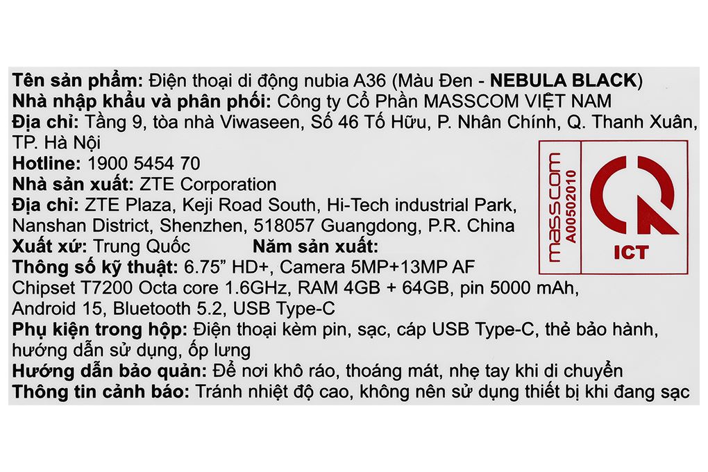 Điện thoại Nubia A36 4GB/64GB - 11