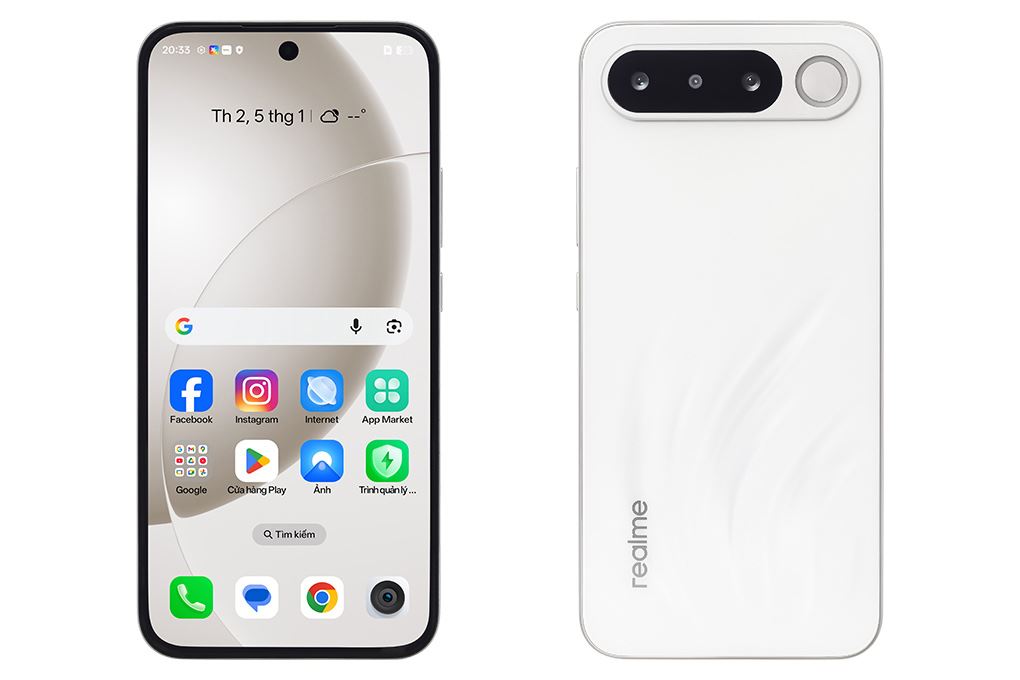 Điện thoại realme 16 5G 12GB/256GB Màu Trắng