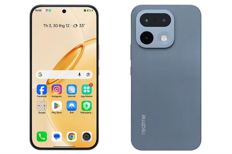 Điện thoại realme 16 Pro 5G 12GB/256GB Màu Xám đậm