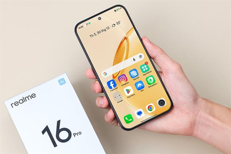Điện thoại realme 16 Pro 5G 12GB/256GB Màu Xám đậm